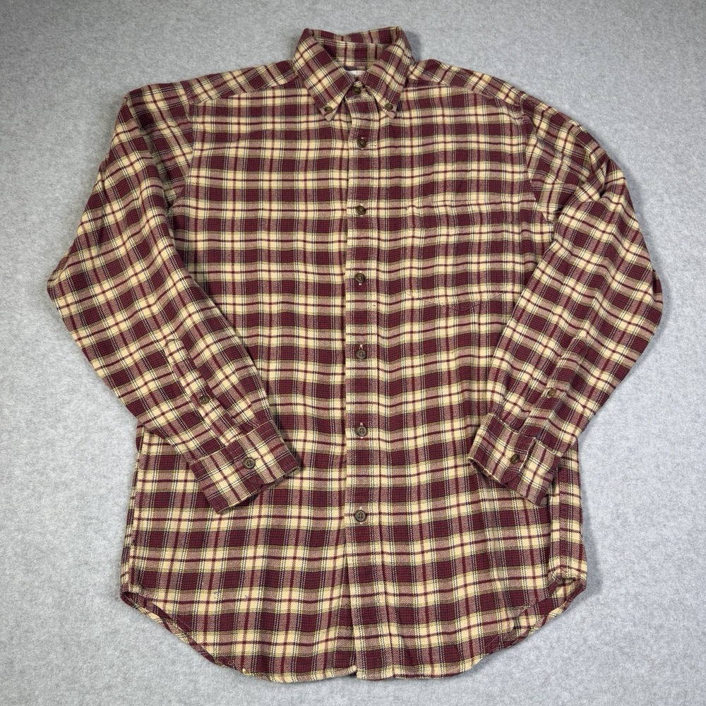 Vintage J.CREW Oarsman Plaid Flannel Mens XS Button Down Casual Shirt Y2K Preppy